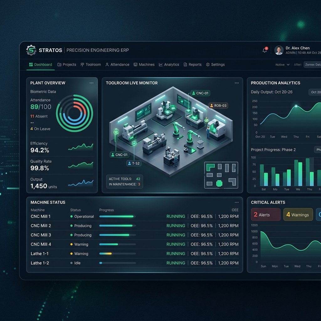 Stratos control room dashboard