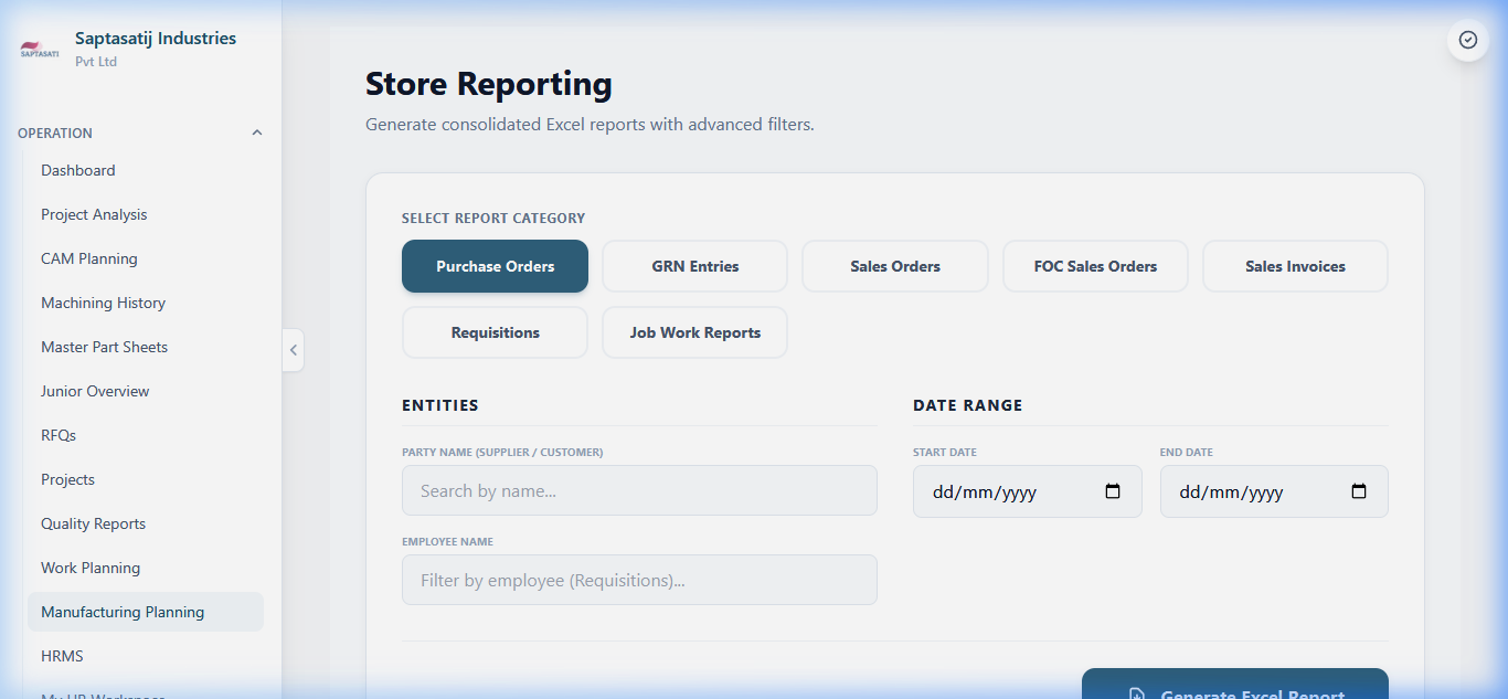 Stratos inventory reports